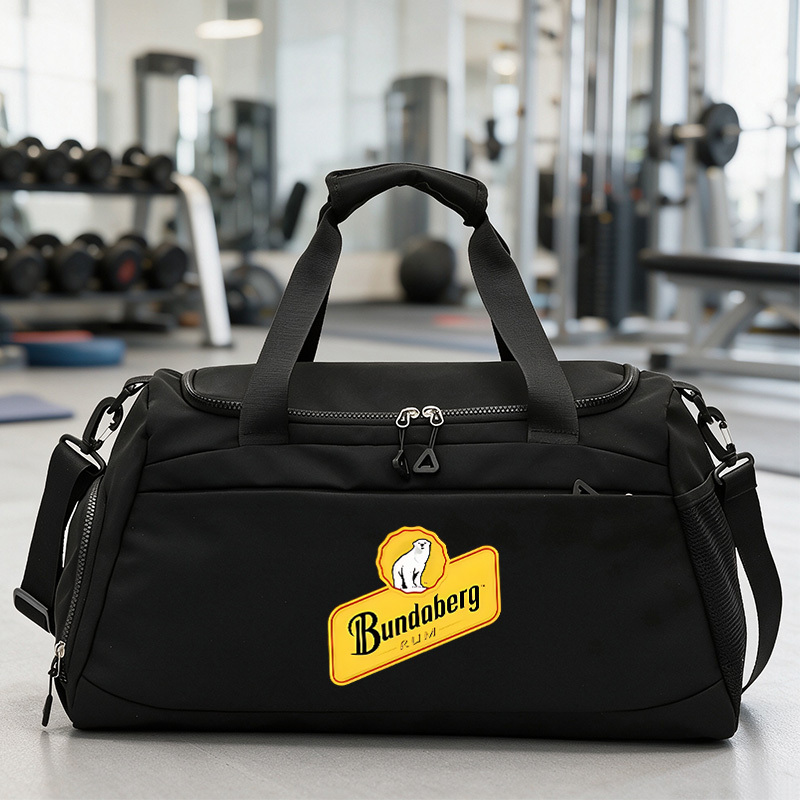 TEMU 1pc Bundaberg Printed Sports Luggage Bag, Fitness Yoga Bag, Stylish Travel Bag, Adjustable Shoulder Strap, Wet And Dry Separation, Separate Shoe