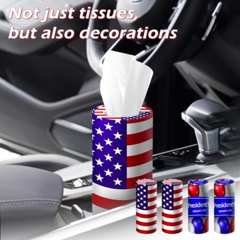 stylish cylindrical tissue box holder for car, bathroom, home, office, and school., toilet paper storage box,   bathroom storage box kit Product details 5