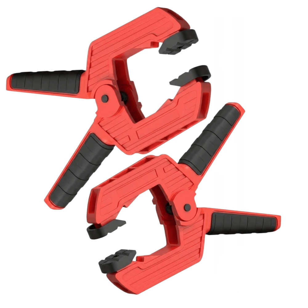 TEMU 2pcs Of 3-inch Type -release Spring Clamps, Heavy-duty Locking Clamps, Suitable For Wood, Metal, And Stone, With Stable Clamping, Release, And