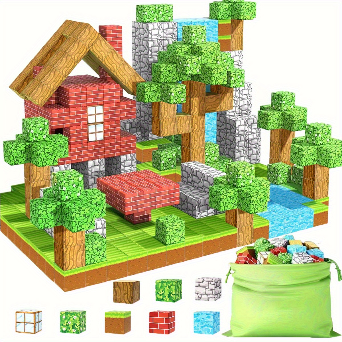 1 set of 128 148 168 200 pieces of magnetic building blocks set stem educational construction toys durable abs material large size creative learning gift colorful and   design educational building toys