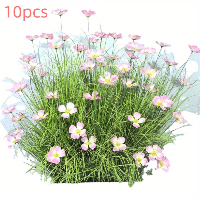 5/10pcs Artificial Onion Grass - Lifelike Greenery For Home, Office And Outdoor Decor | Perfect For Weddings, Engagements And Seasonal Celebrations