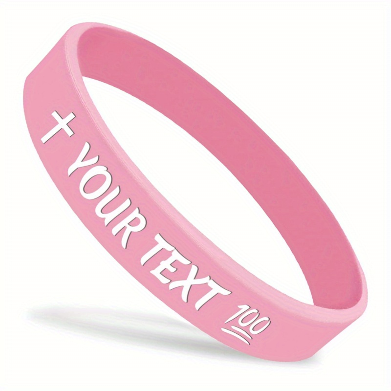 77pcs Custom Silicone Bracelets, Gift for Her
