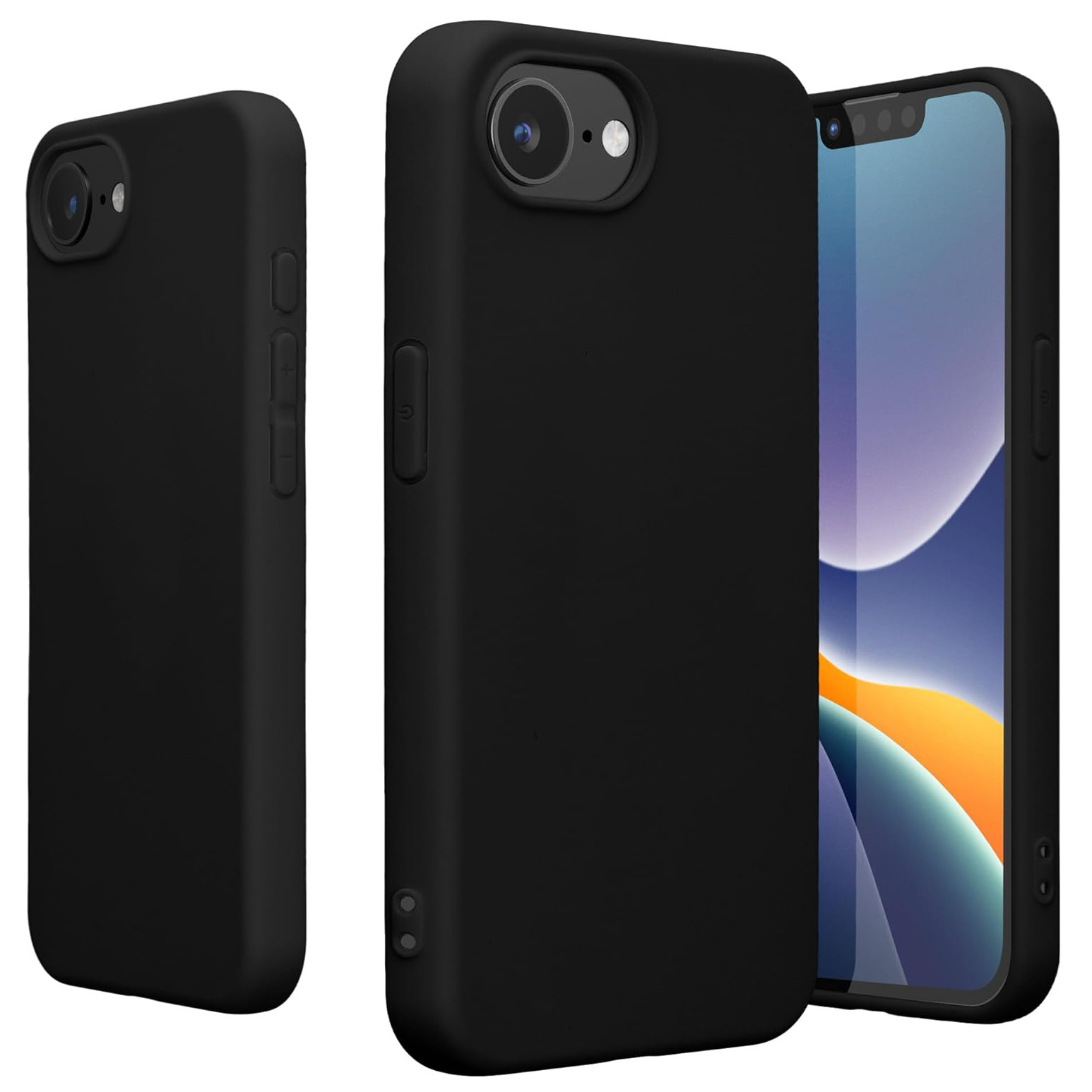 TEMU Phone Case: For Iphone 16e Case Slim Shockproof Flexible Black Matt Soft Protective Phone Case Cover