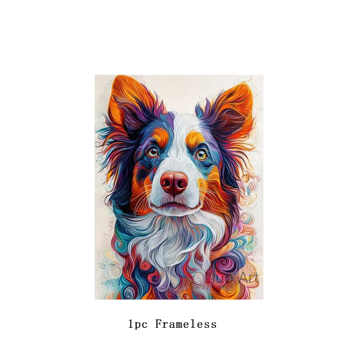 TEMU 1pc Custom Watercolor Poster - Personalized Name/date/text, ' Room Wall, Modern// Deco Vertical Wrap-around Canvas Print Suitable For Christmas,