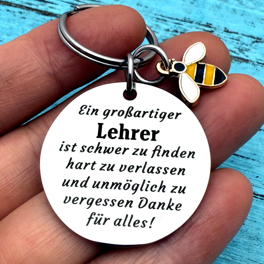 German Teacher Keychain Thanksgiving Day Gifts Appreciation Gifts Thank You Gifts For Teacher Mentor Christmas Birthday Graduation Gifts