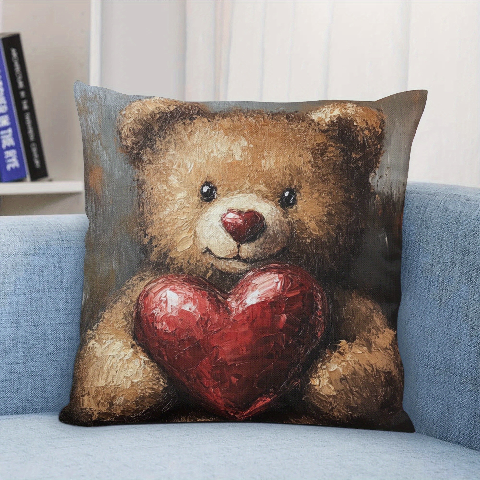 valentine's day plush teddy bear heart shaped chocolate soft