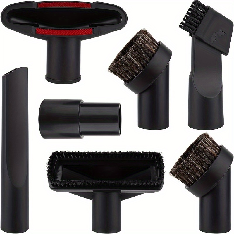 E-shop 7-teiliges Staubsauger Zubehör Set | für 32mm/ Durchmesser Henry Hoover & Shark Staubsauger | PP Haar Kombinationsbürste, Langer Flachsauger,