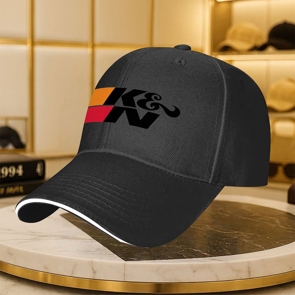 TEMU Kn Logo Printed Minimalist Baseball - Lightweight Solid Color Curved Brim Hat Suitable For , Travel & Outdoor, Unisex Classic With Iconic Kn