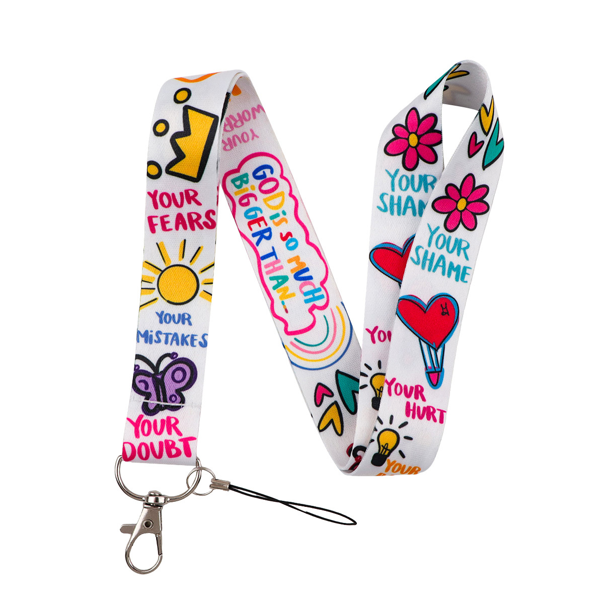 1pc Judoduck & Unisex Lanyard Keychain Neck Strap With Id Badge Holder, Phone Charm Cover & Card Case Suitable For Holder, Credit Card Cover, Mobile Accessory For, Office, Gym, Travel - Organization