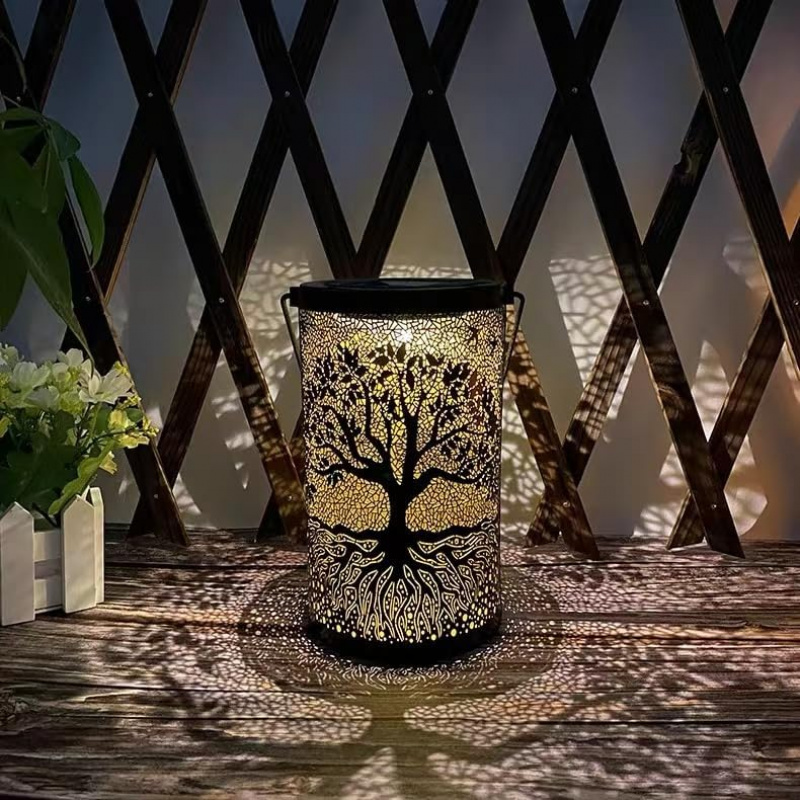 Lanterne Solari Da Esterno A Forma Di Mongolfiera – 2 Pezzi, IP65, Impermeabili, In Metallo, Per Giardino, Balcone, Terrazza - 5