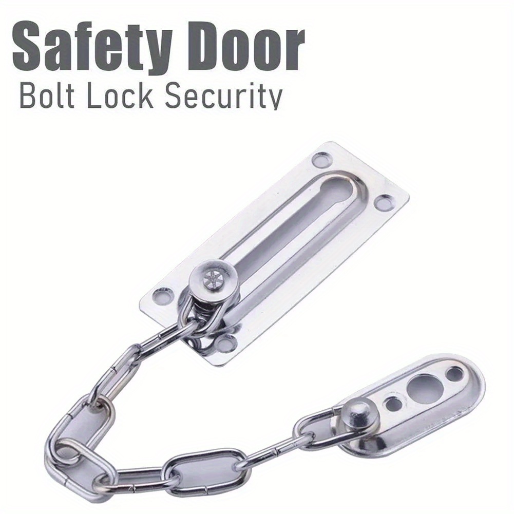 3pcs Stainless Steel Door Chain Lock Guard