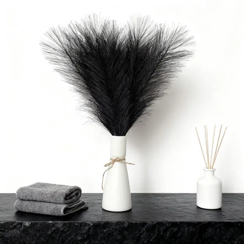 21 teiliges set künstliche pampasgras zweige – 55 cm hoch
