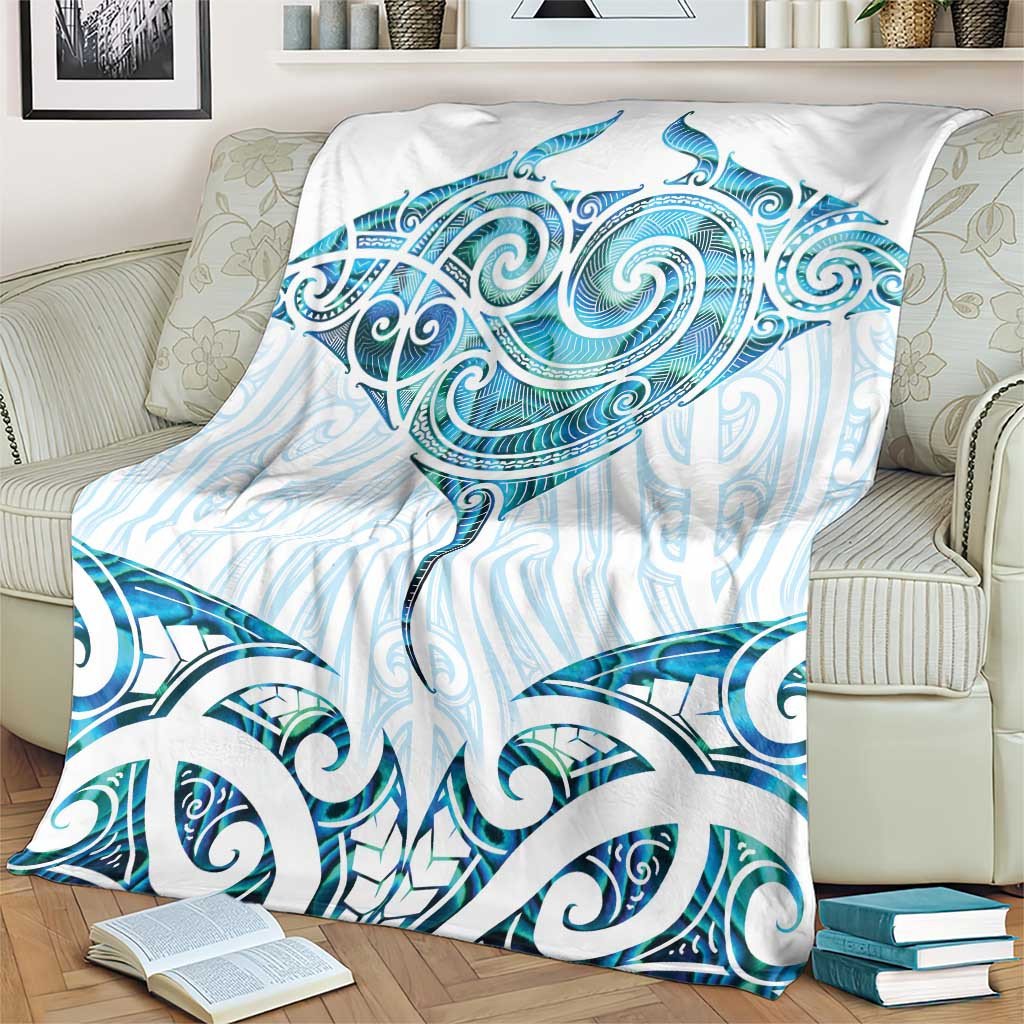 TEMU New Zealand Ray Tattoo Blanket New Zealand Maori Sea Abalone Shell