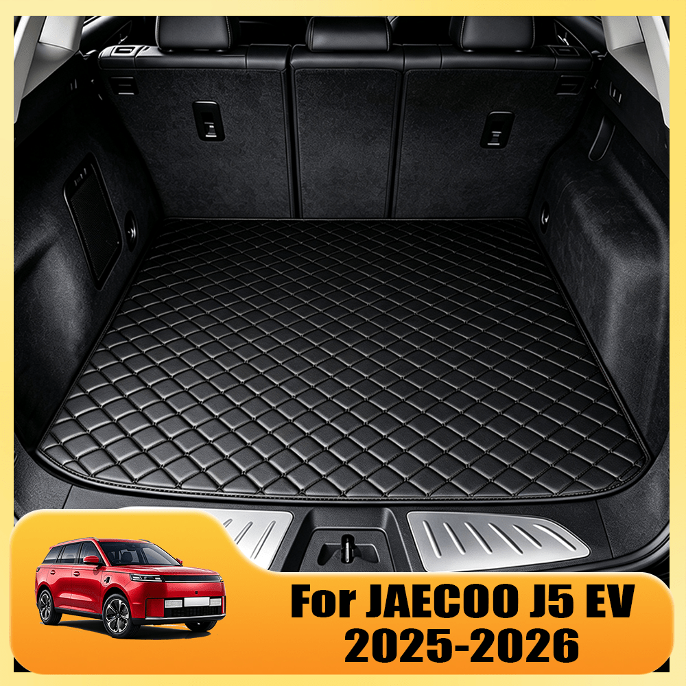 TEMU Tapis de coffre en similicuir pour J5 EV 2025-2026 | Revêtement de chargement premium protège votre coffre, élégant et durable, accessoire de