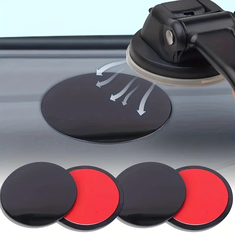car dashboard suction cup auxiliary round sticker round self   suction cup base adapter plate dashboard phone holder base