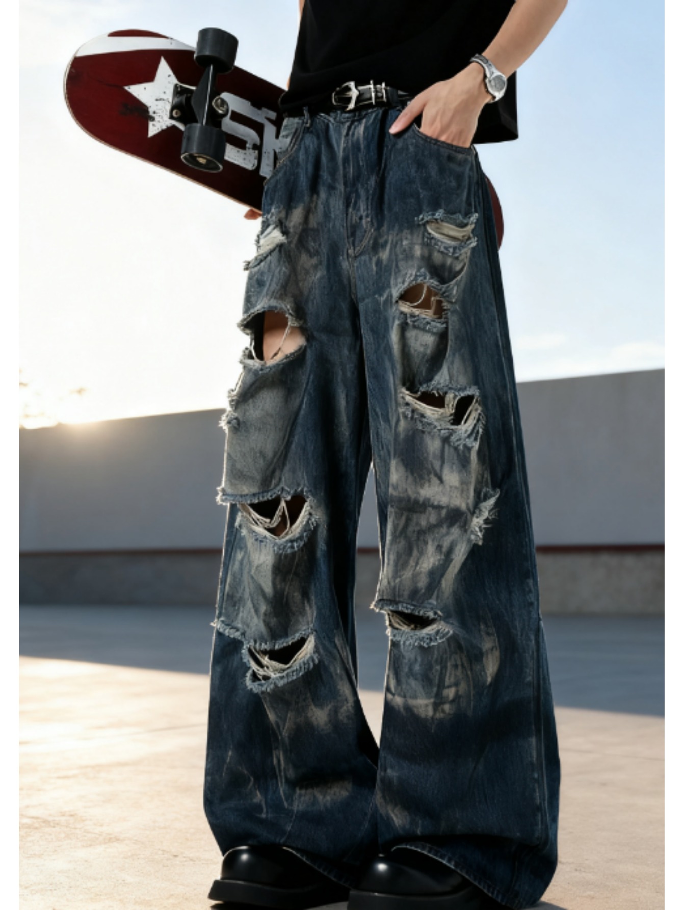 skate jeans sold on Temu United States
