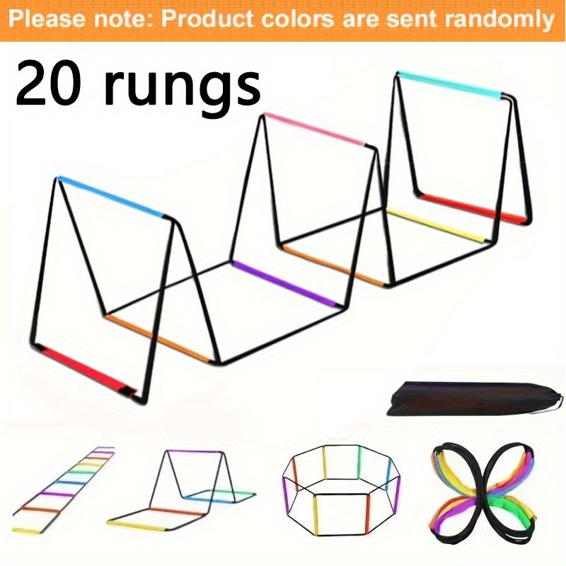 TEMU Multifunctional Colorful Agility Ladder, Agility Training Equipment, Soccer Speed Ladder, Soccer Footwork Ladder, Suitable Fitness Running And