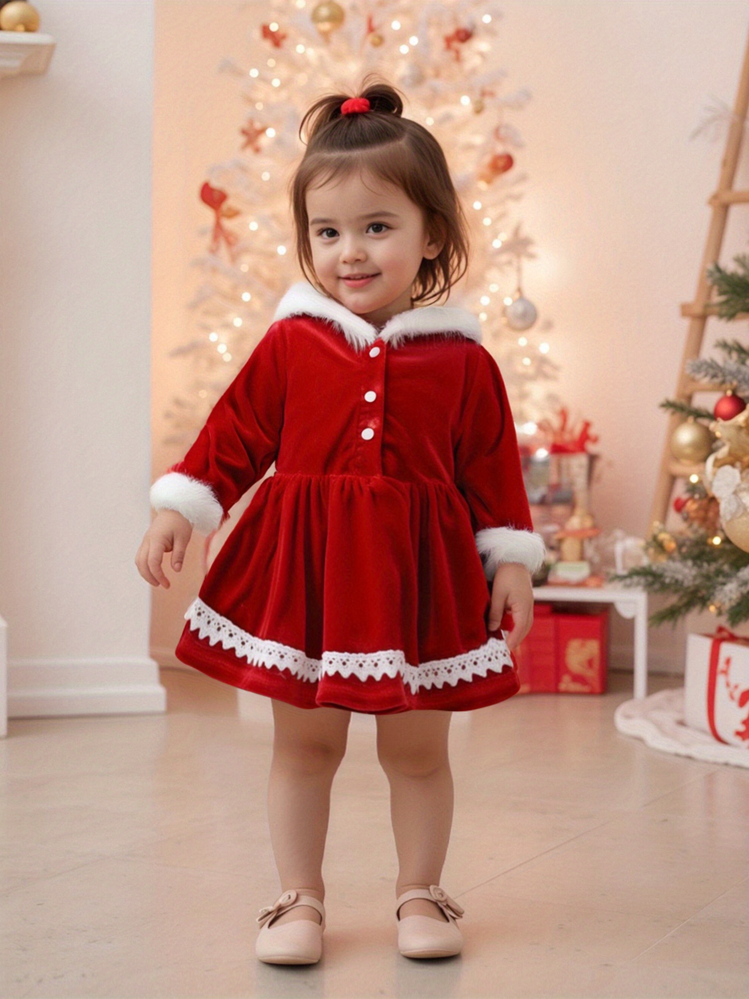 18 month old holiday dresses Collar Neck Short Sleeve Maxi Dress M