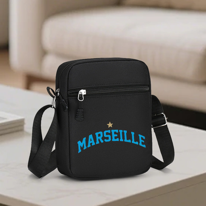 TEMU 1pc Sac Bandoulière Homme pour - Sangle Réglable avec Fermeture Éclair, Sac Messager Décontracté Adapté pour & , Lavable à , Portage