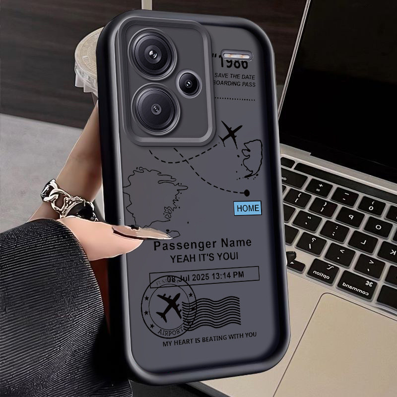 TEMU Romantic Flight Phone Case For Redmi Note 13 Pro Plus Case Fall Protective Shockproof Soft Tpu Back Cover Casing Shell