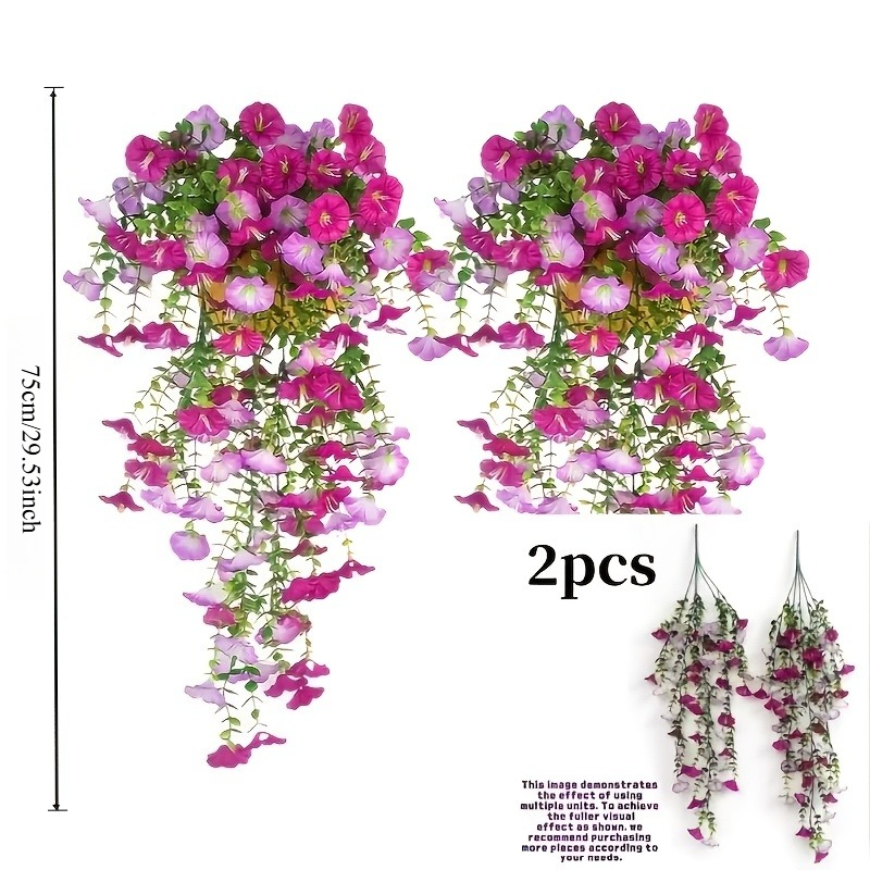 91 heads uv resistant realistic silk   vines with   suitable for diy garden patio wedding wedding arch decor   faux floral hanging decoration outdoor suitable for diy garden   wall hanging