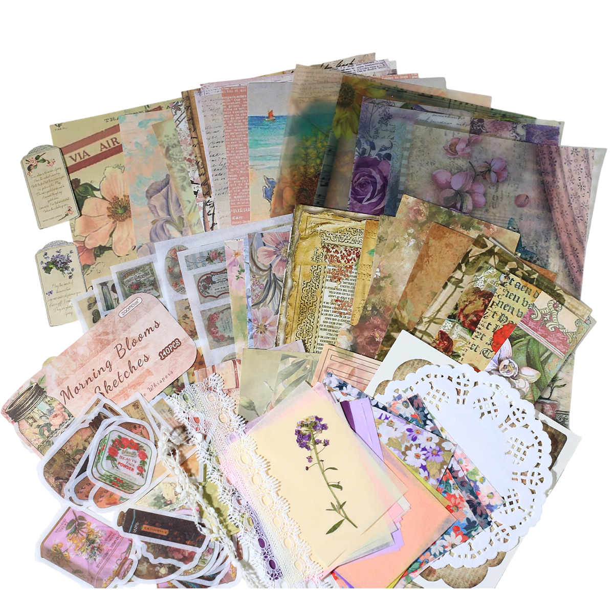 140 kosov vintage papirja za scrapbooking, ročno izdelani washi papir, nalepke, papir za scrapbooking, DIY okrasni , okras za junk journal,