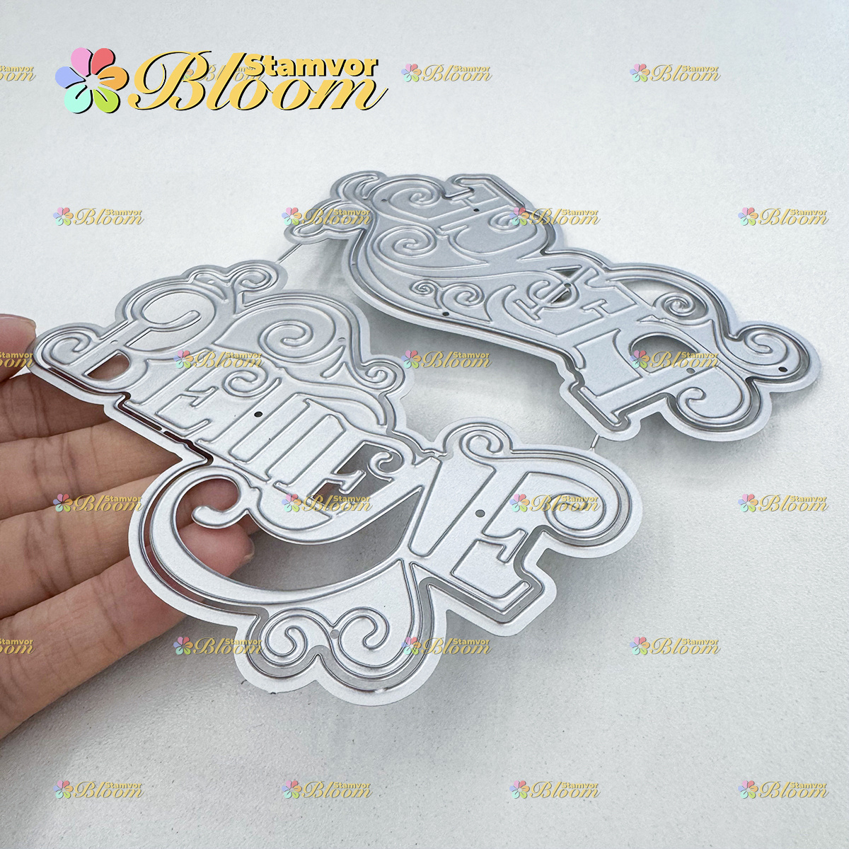 TEMU Original Lovely Layers Christmas Words Titles Believe Peace Metal Cutting Dies Reusable Diy Craft Die Cuts Scrapbook Paper Cutting Dies For