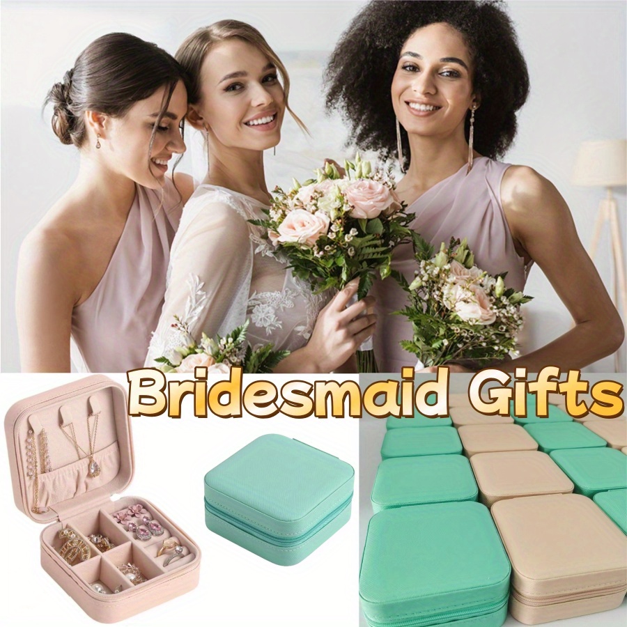 12 8pcs travel jewelry organizer case mini   leather jewelry boxes with multiple compartments for rings earrings necklaces valentines day mothers day christmas graduation gift for women jewelry gift box jewelry boxes Product details 0