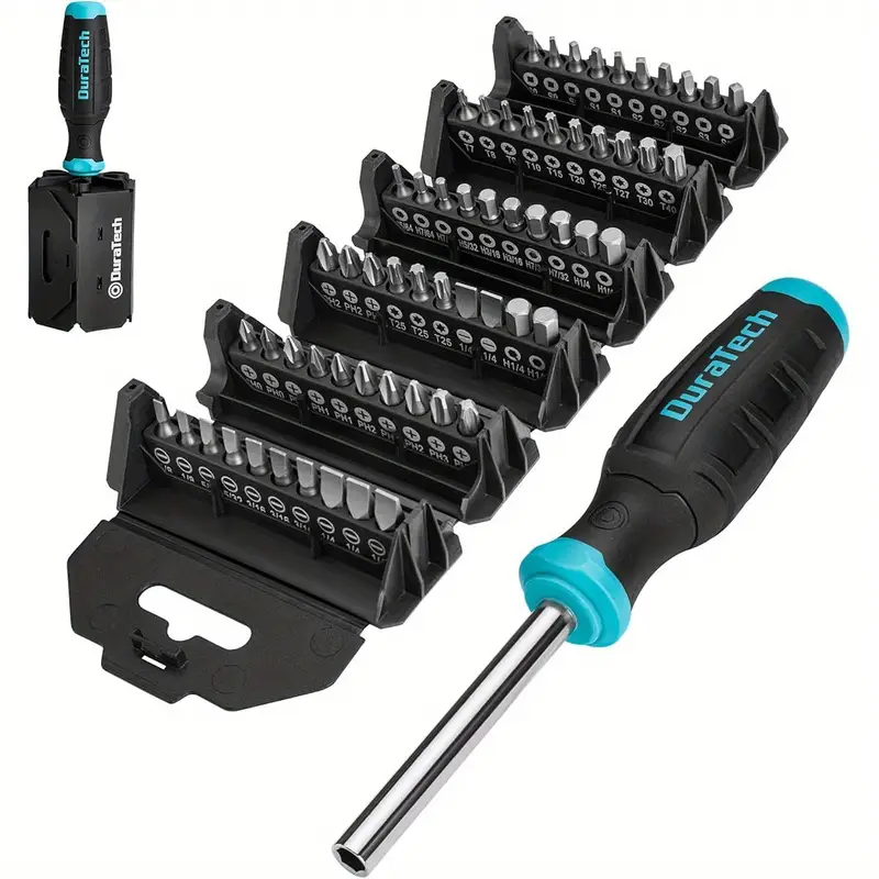 60-bit screwdriver set with replaceable bits (flat, phillips, torx, hex, square) - heavy-duty metal construction, ergonomic bits holder, compact & portable tool kit for diy, , electronics, automotive, construction - no power required, durable screwdriver bits for professional & home use, diy projects, organized storage, sturdy construction, steel, , diy enthusiasts, , s, automotive Product details 0