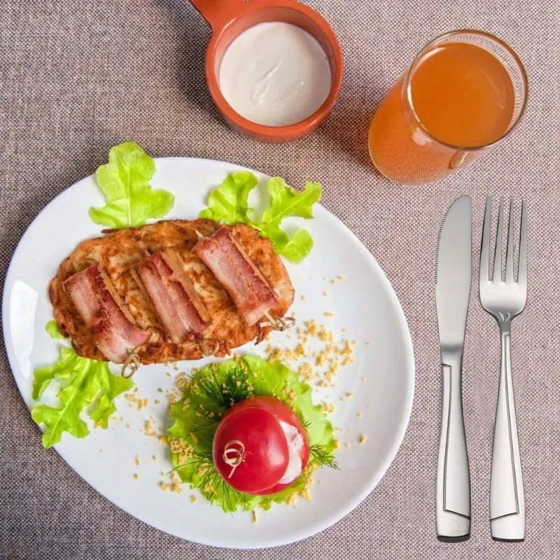 set of 10 stainless steel tableware, including 50pcs of cutlery. Product details 5