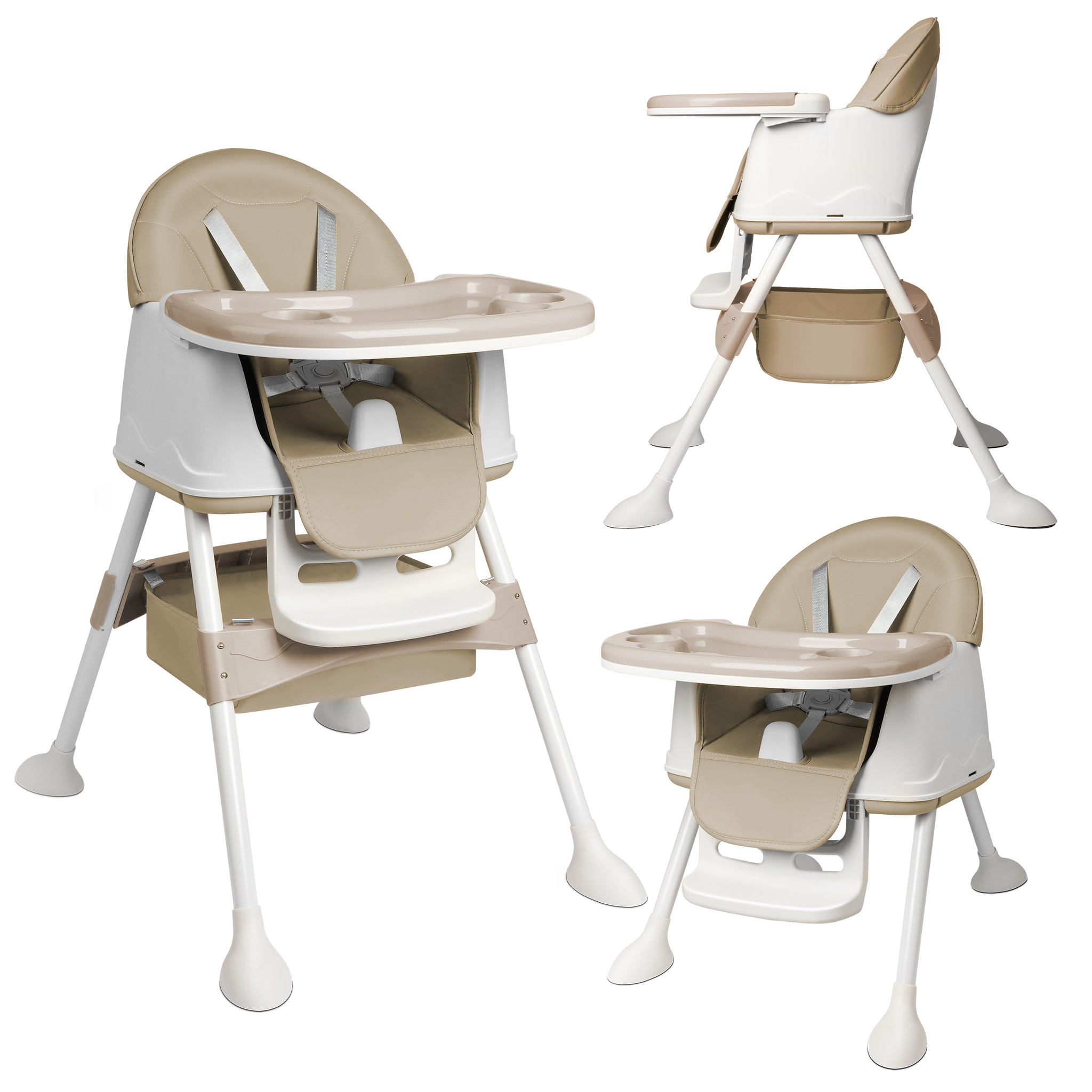 imagen del artículo Sillón   para Bebé y Niño Pequeño, Sillón   Ajustable   con Bandeja Extraíble y Cinturón de Seguridad de 5 Puntos, Silla para la Cocina, Estable y  , Capacidad de Carga de   20 Kg