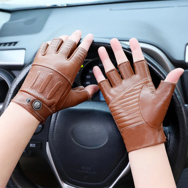 gloves half finger   gloves for men sports outdoor riding gloves fingerless racing business fashion gift 0