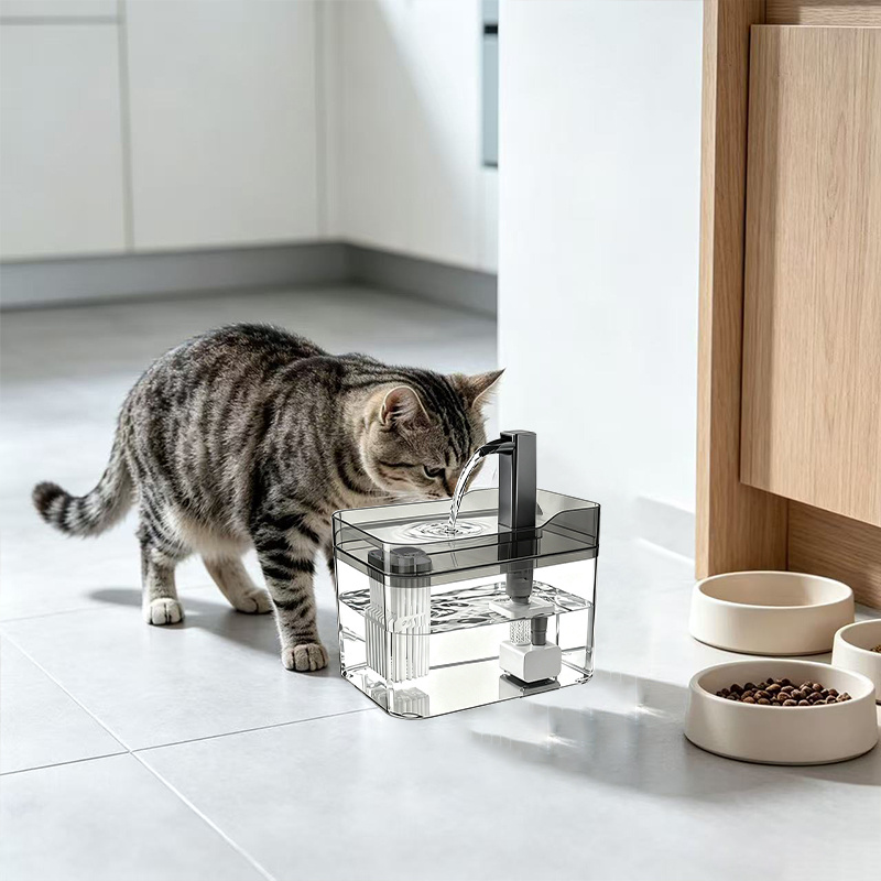 TEMU Fontana Intelligente per da 1,5L con 1 Filtro, Distributore Intelligente per Animali Domestici a Grande Capacit� per /Cani/Animali Domestici,