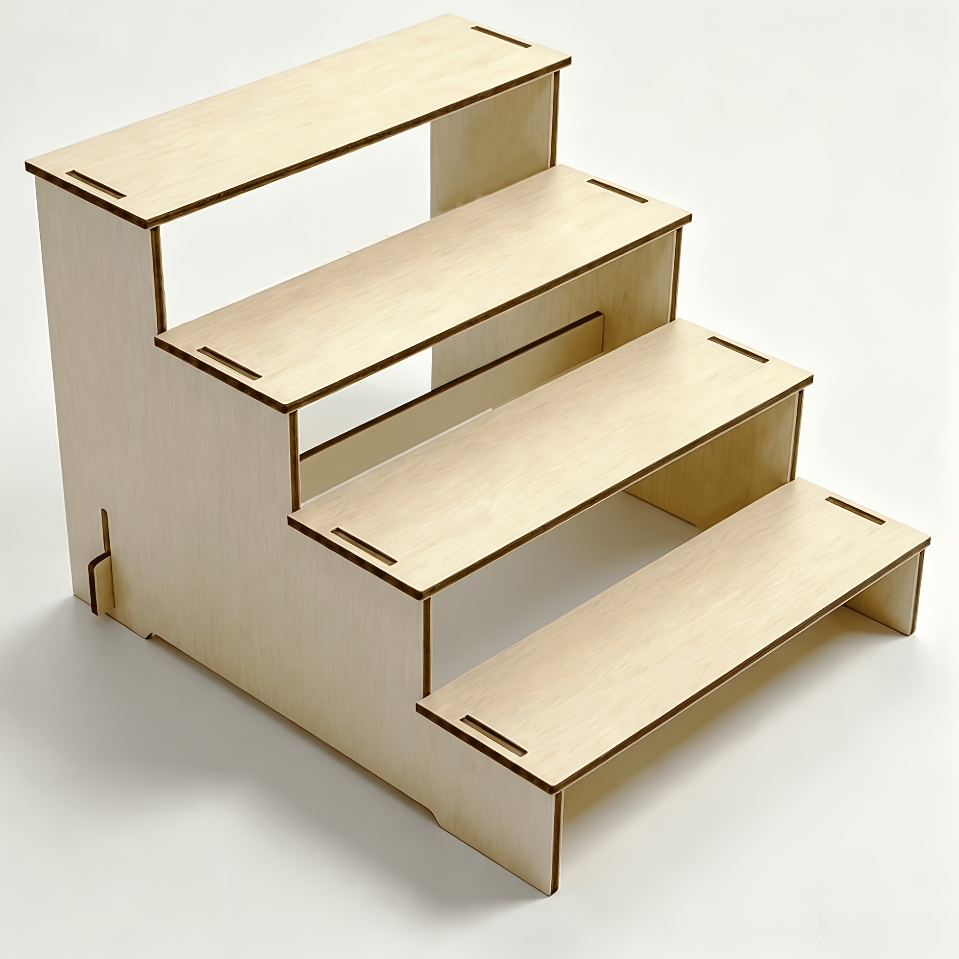 TEMU 1 pièce, Étagère de chevet/de bureau, Présentoir vertical en bois, Organisateur de bureau à grain de bois naturel, Présentoir pour lunettes,