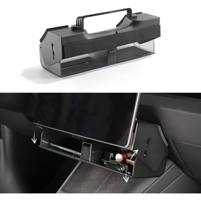 TEMU The Under-screen Storage Box Is Compatible With For Model 3 And 2020-2023, Magnetic
