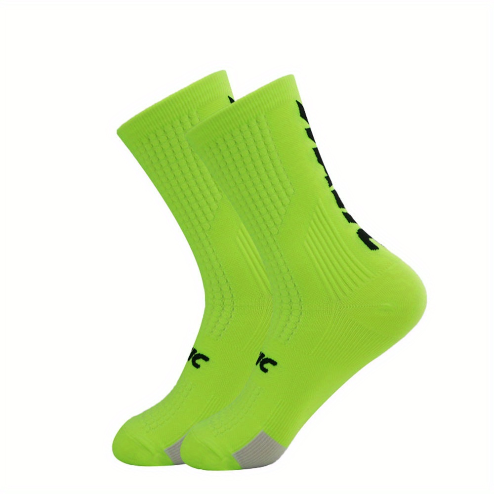 TEMU 1 paire de chaussettes de course antidérapantes, respirantes et chaudes pour homme, chaussettes de fitness et de cyclisme, idées de cadeaux de