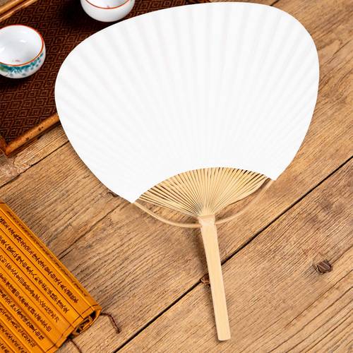 30pcs of white paddle fans for wedding decor
