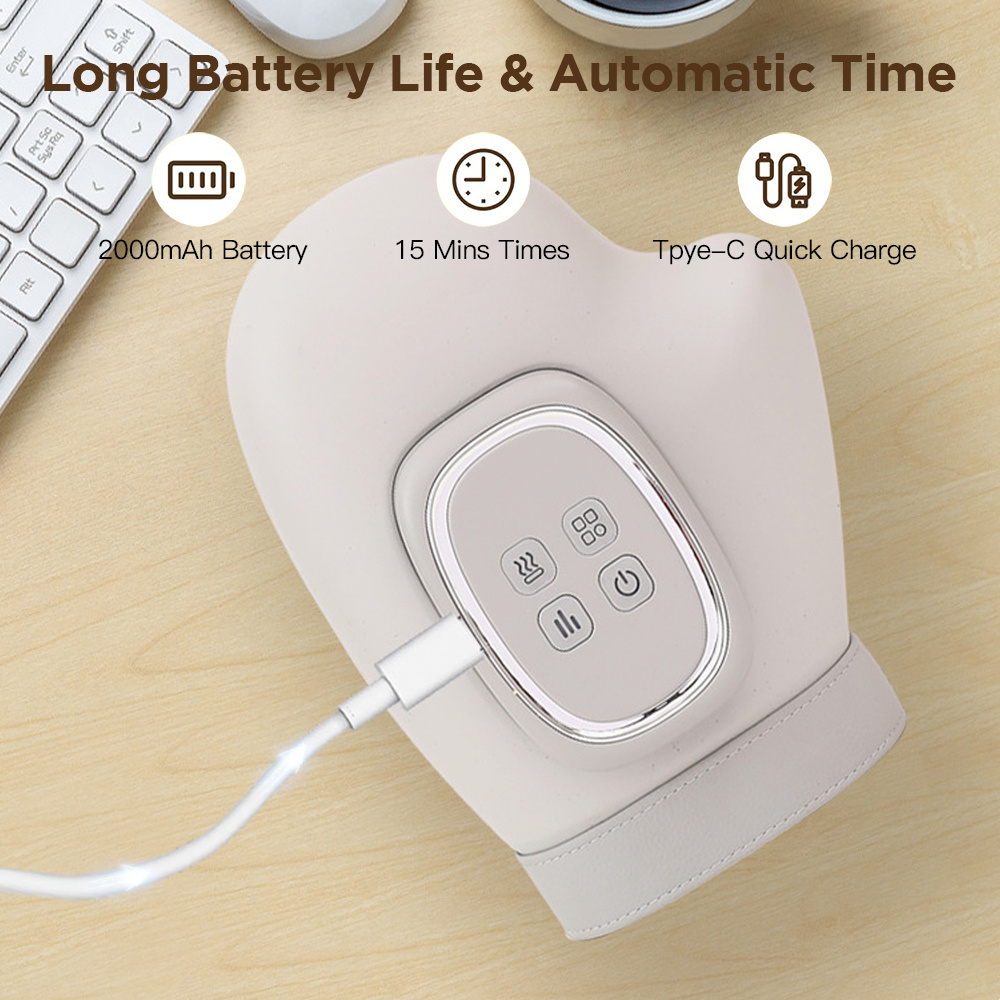 Hand Massager with Heat, Cordless Rechargeable Air Compression Hand Massage Glove, Full Finger & Palm Massage, 15-Minute Auto Shut-Off, Relaxing Gift for Men And Women - Image 7
