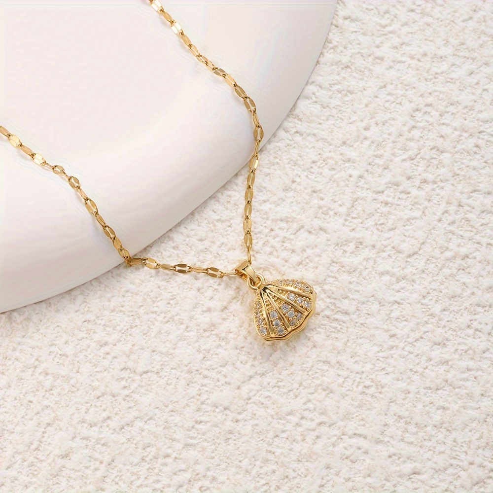Elegant Shell Pendant Necklace for Women, Adjustable