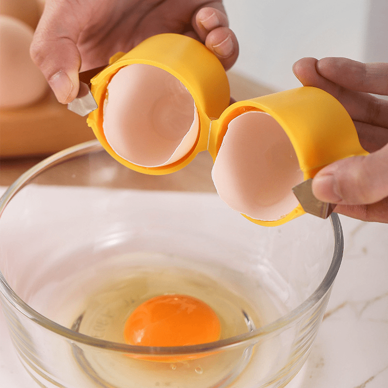 egg shell separator with lever mechanism heavy-duty plastic food