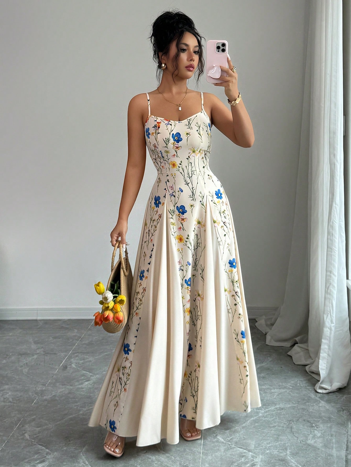 knee length dresses for ladies The Gauze Smock Dress main image 0