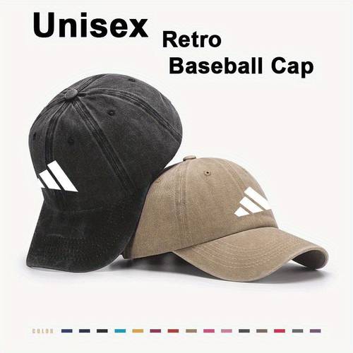 1pc 1pc logo print retro baseball cap adjustable snapback lightweight cap suitable for sports daily wear iconic logo for sports fans casual outfits