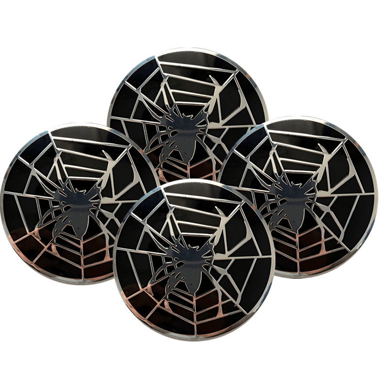 TEMU 4pcs - 5.6cm/2.2inch Metal Car Center Wheel Sticker, Suitable For Sedans, Suv, Truck Wheel Decoration Decals, Car Modification Accessories,