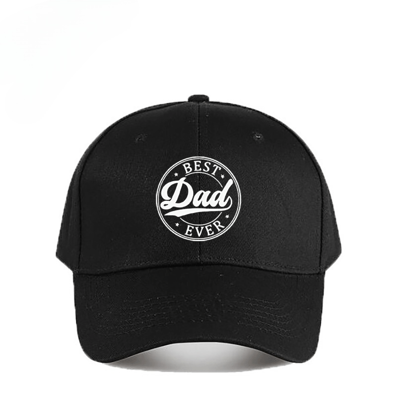 TEMU Best Dad Printed Baseball For Couples, Outdoor Casual Hat, Optional, Casual Wear, , , Unisex Hat, Quality Stitching, Durable Fabric, Stylish