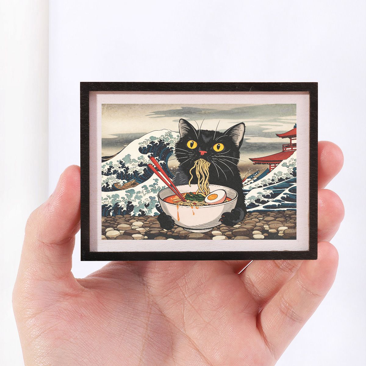 TEMU 1 Mini Three-layer Frame-shaped Refrigerator Magnet In A Minimalist Black Frame Style. A Fun Home Decoration Prop That Embellishes The And Makes