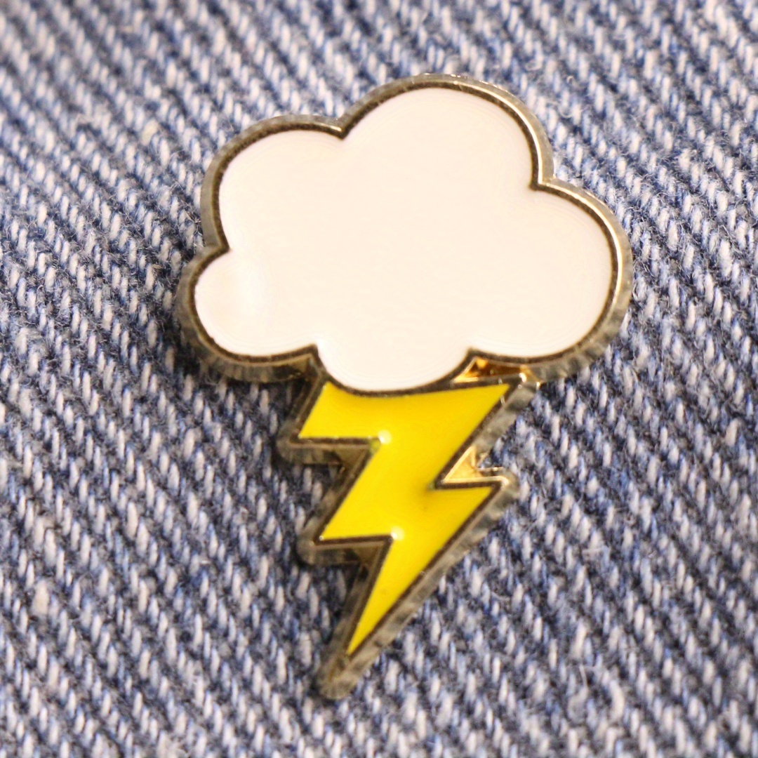 

Alloy Cloud Brooch Pin - Lapel For , No Plating, , For