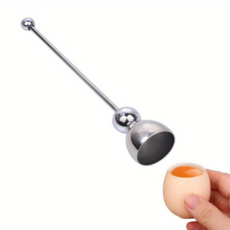 

Coupe-œuf en Acier Inoxydable - Gadget de Cuisine pour Ouvrir Facilement les Œufs Durs et Mous, Outil Accessoire de Cuisine pour les des Œufs