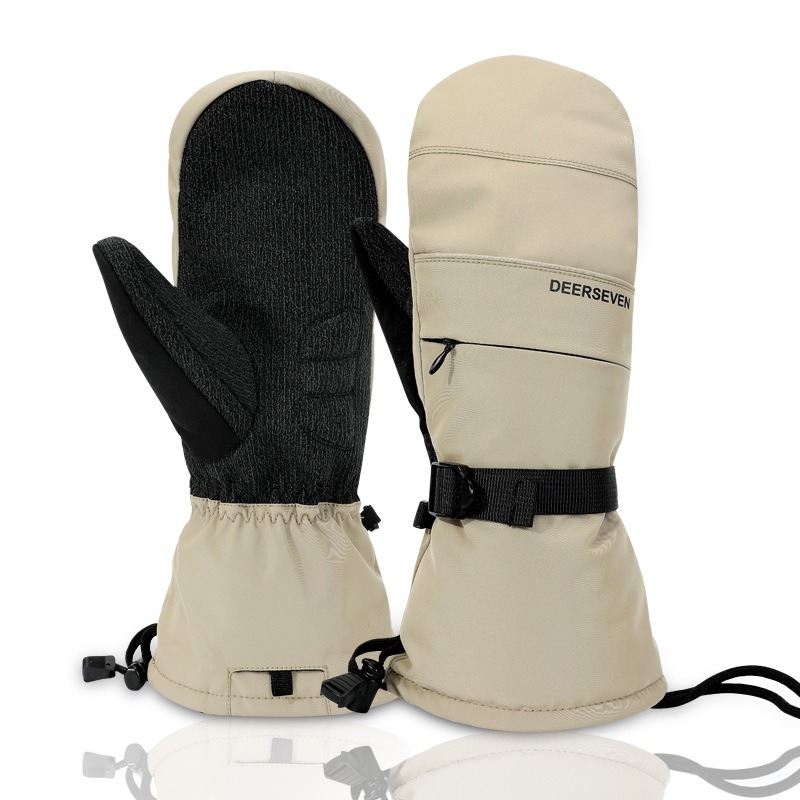 unisex snowboarding gloves made from high quality materials thickened for   fingerless design wind resistant ideal for winter featuring built in supports suitable for cold weather sporty style