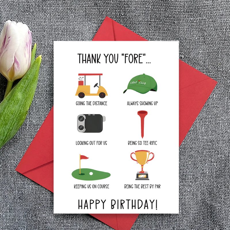TEMU Carte de vœux 1 pièce, carte d'anniversaire de amusante pour hommes et femmes - Carte sur le thème du avec enveloppe, décoration humoristique de