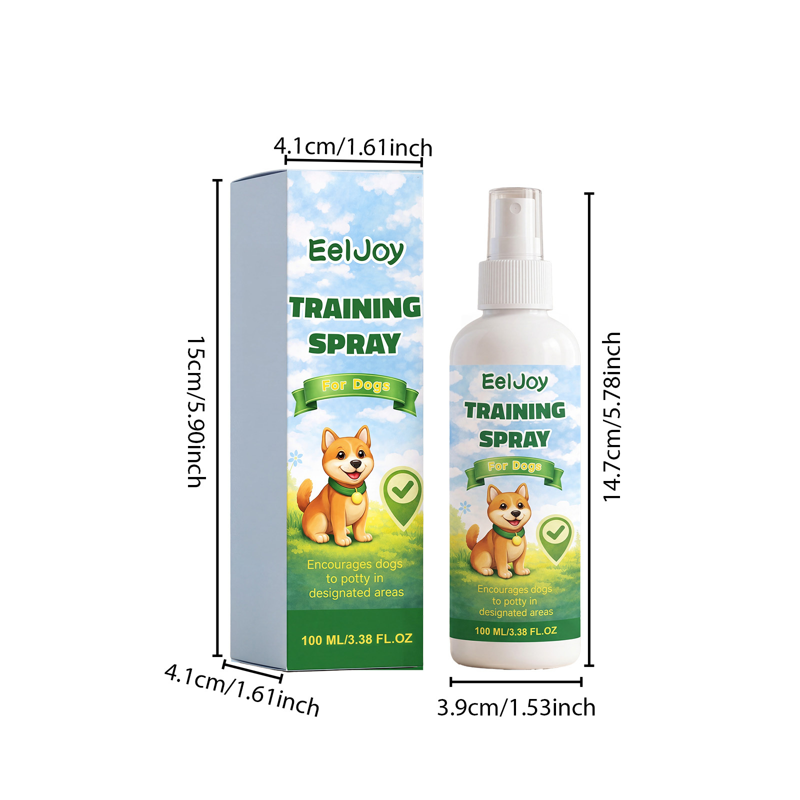   dog potty training spray daily training guide for puppies convenient spray for potty positioning Product details 0